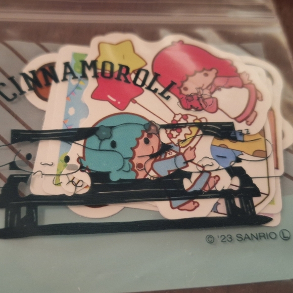 Loungefly Hello Kitty Sanrio Coin Purse, Cream Case, Stickers, and Pouch Bundle - Picture 4 of 4